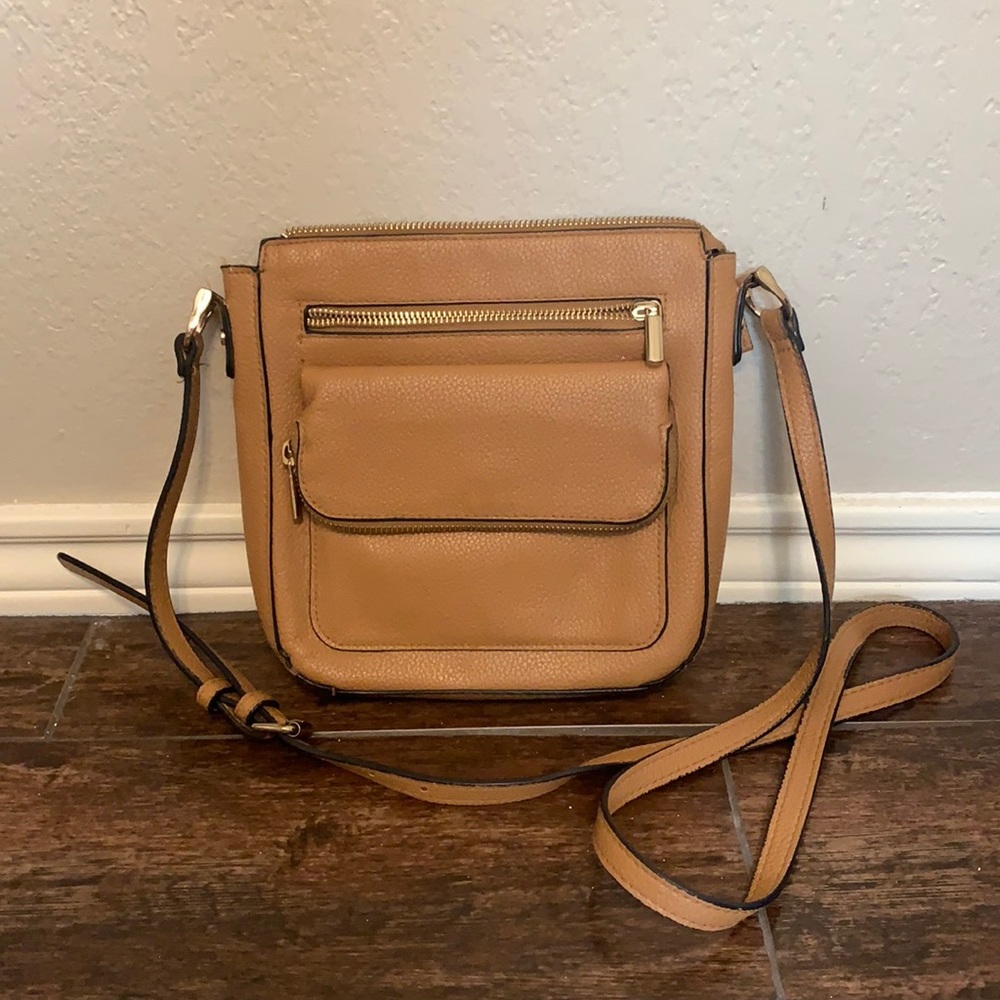 Faux Leather Crossbody Purse